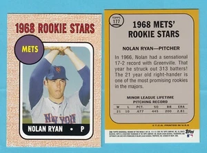 2006 Topps Novato de la Semana 1968 Topps #177 Nolan Ryan -- Mets - Imagen 1 de 1