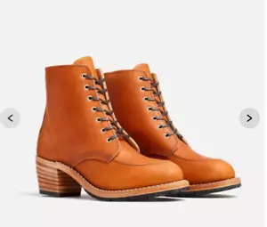 RED WING HERITAGE WOMENS CLARA STACKED LEATHER HEEL BOOT size 9 - Picture 1 of 6
