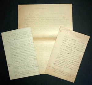 Manuscrit sur la généalogie de la Noble FAMILLE DE TARRAGON le 7 avril 1879 - Imagen 1 de 3