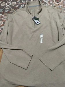 Van Heusen Sweatshirt Men's 2XL Crockery Essential Ottoman 1/4 Zip NWT Pullover - Picture 1 of 2