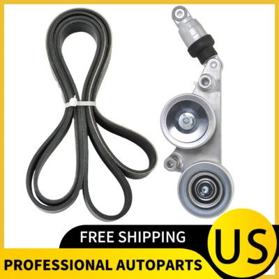Serpentine Tensioner w/  Drive Belt For 05-12 Honda Pilot Accord 31170-R70-A01 - Image 1 of 4