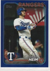 Jonah Heim 2024 Topps Series 1 Royal Blue parallel #235 Rangers retail - Picture 1 of 1