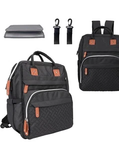 Diaper Bag Multi-Functional 3 in 1 Diaper Bag Backpack Travel Bassinet Portable  - Picture 1 of 7