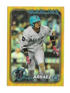 2024 Topps Series 1  LUIS ARRAEZ Gold Foil -MIAMI MARLINS - #299 - Picture 1 of 1