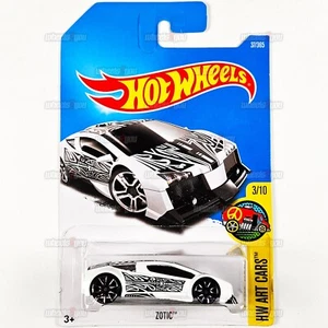 2017 Hot Wheels ZOTIC #37 white - HW Art Cars - 1:64 Mattel DTX90 - Picture 1 of 2