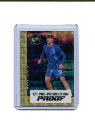 2024 Leaf Press Pass Gold Super Prismatic Pre-Production Proof Marc Guiu 1/1 - Image 1 of 2