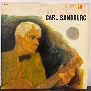 CARL SANDBURG - Flat Rock Ballads (1959) - 12" Vinyl Record LP - VG+ - Picture 1 of 3