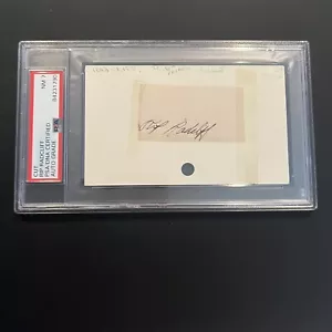 Rip Radcliff Signed Index Card Cut PSA Slabbed Graded N Mint 7 White Sox Tigers - Picture 1 of 2