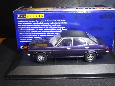 ULTRA RARO 1/43 CORGI VANGUARDS FORD CORTINA MK3 2000E TERCIOPELO PÚRPURA NLA Foto 1 de 4