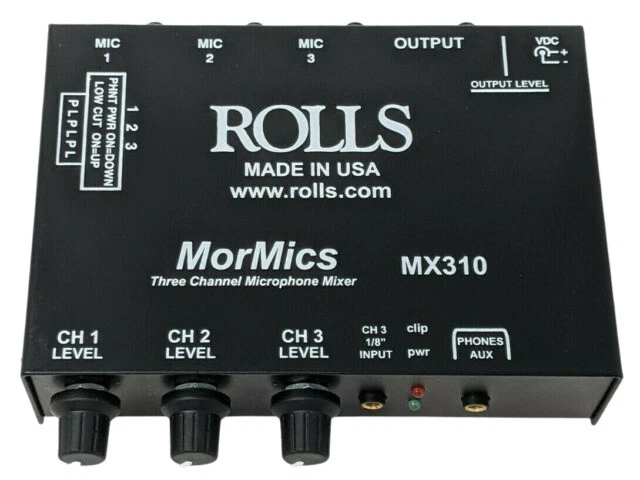 Rolls Mormics 3-Channel Microphone/Combiner Mixer - MX310