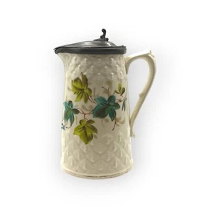 Victorian Pewter Topped Water or Syrup Jug - Picture 1 of 7