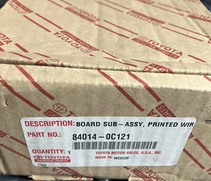 TOYOTA GENUINE 8401460190? BOARD SUB-ASSY, PRINTED WIRE INTEGRATION 84014-60190? - Picture 1 of 14