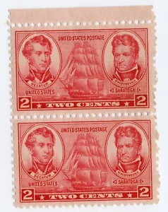 Scott #791 (Army-Navy Series) Block of 2 Stamps - MH #3 - Picture 1 of 2