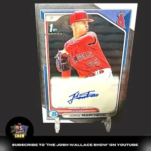 2024 Topps Bowman Chrome Jorge Marcheco AUTO Autograph ROOKIE RC ANGELS - Bild 1 von 3