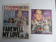 Prince Philip Death Funeral Daily Mirror Newspaper 17 April 2021 Royal Souvenir