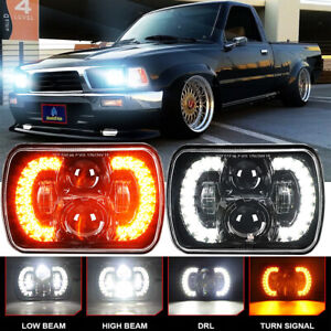 DOT Pair 120W 5x7'' 7x6 LED Headlights DRL For Toyota Pickup 82-95 Tacoma Celica