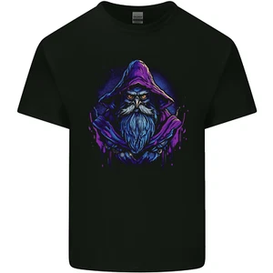 A Fantasia Mago Gufo Uomo Cotone T-Shirt - Foto 1 di 3