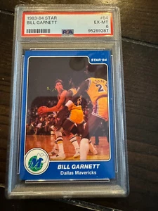1983-84 Star Bill Garnett # 54 Classificato PSA 6 NM/MT Dallas Mavericks Low Pop!! - Foto 1 di 1