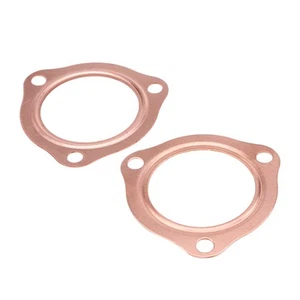 √ 2pcs 2.5inch Kupfer Header Auspuff Sammler Dichtungen Wiederverwendbar Für - Bild 1 von 8