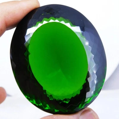 Certified 1000.42 Ct Natural Brazilian Green Topaz Oval Cut Loose Gemstone - Image 1 of 4