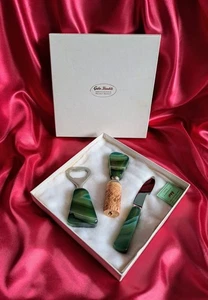 Flaschenöffner Messer Korken Vintage Bar Getränke Flaschen - Set Edelstein Achat - Bild 1 von 11