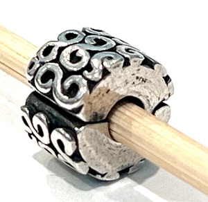 PANDORA 790338 "S" Design Sterling Silver Clip RARE Authentic RETIRED  - Picture 1 of 5