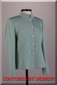 St John Knits Long Sleeve Couture Jacket Sea Foam Green Size 6 NWT MSRP $575 - Picture 1 of 2