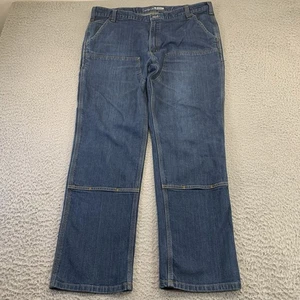 Carhartt Double Knee Jeans Herren 40x32 Blau Denim Work Carpenter BD3329-M Baumwolle - Bild 1 von 14