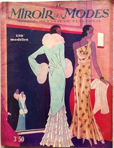 LE MIROIR DES MODES n° 2 Février 1931 ancienne revue de mode Haute Couture - Picture 1 of 9