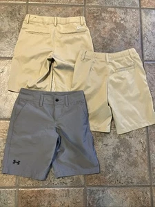 Size Small (8) Boys Nike Dry Fit Golf Shorts &2 Pr Under Armour Size 8 - Picture 1 of 13