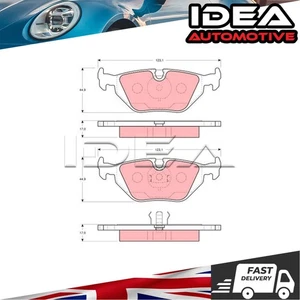 BREMSBELÄGE SATZ HINTEN IDEA passend für BMW Z3 1995-2003 3er 1991-2000 - Bild 1 von 7