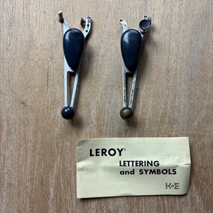 K+E Leroy Letter Size Adapter Scriber Tools X2 - Picture 1 of 22
