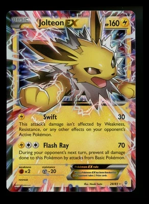 Jolteon EX 28/83 Generations 2016 Holo Rare Pokémon Card TCG - Image 1 of 4