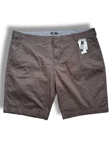 Jacamo Khaki Green/Brown Chino Shorts Size 50 Waist NWT Plus Size Smart Casual - Picture 1 of 8