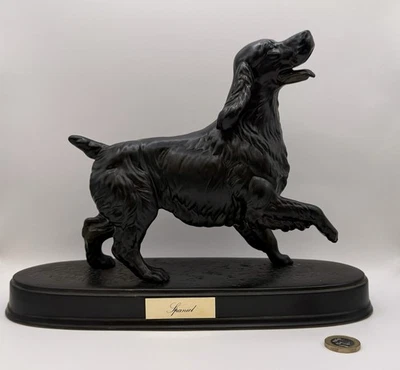 Beswick ‘Spaniel’ On Ceramic Plinth RARE (2980) Black - Image 1 of 4