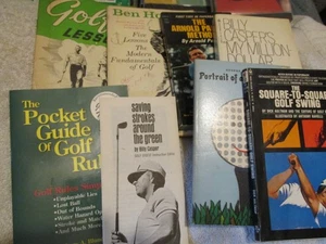 Lot Vintage Golf Books Ben Hogan / Billy Casper / Arnold palmer Golfing lessons - Imagen 1 de 9