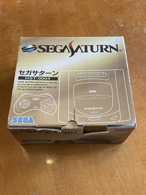 Japanese Sega Saturn In Box With SAROO ODE 64GB SD.  Great for new Saturn Fans!