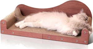 26.4" Large Cat Scratcher Bed, Cat Scratching Board, Durable Cardboard for Indoo - Picture 1 of 12