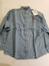Vintage Port Royal Rattlers Staff Denim Shirt Size L salesman Sample Nos 2006