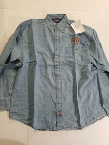 Vintage Port Royal Rattlers Staff Denim Shirt Size L salesman Sample Nos 2006 - Picture 1 of 12