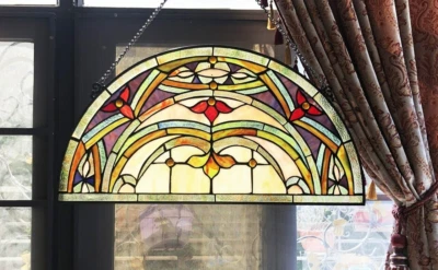 Vidriera Victorian Calling media luna demi lune 24" Foto 1 de 3