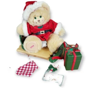 Fisher Price 1999 vintage osos de brezo peluche Berrykris Santa de colección - Imagen 1 de 8
