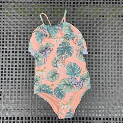 KAROLINA KIJAK x H & M девочек полностью с подкладкой купальник с напечатанным узором размер 6-8Y - Изображение 1 из 4