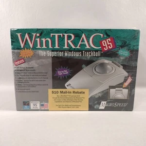 WinTrac 95 Microspeed Trackball Trackwheel With Disc NEW SEALED - Picture 1 of 3