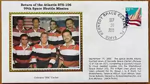 5US stamp Space ColoranoSilk Cachet Kennedy Space Center sep20 2000 Shuttle K248 - Picture 1 of 5