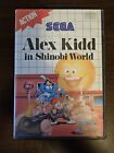 Alex Kidd in Shinobi World Sega Master System Box and Game - No Manual