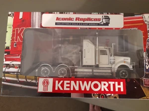 Iconic Replicas - Kenworth W900 6x4 Prime Mover Truck White Black - Scale 1:50 - Picture 1 of 1