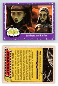 Luminara & Barriss #9 Journey To Star Wars Last Jedi 2017 Topps Purple Parallel - Picture 1 of 1