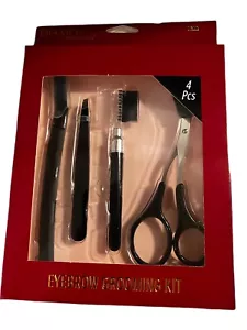 Diamond Cosmetics Eyebrow Grooming Kit - 4 Pieces New In Box Tweezers Comb - Picture 1 of 2