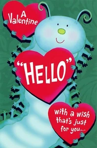 Süße VALENTINSTAGSKARTE FÜR KINDER, Raupe Hallo von American Greetings +✉ - Bild 1 von 5